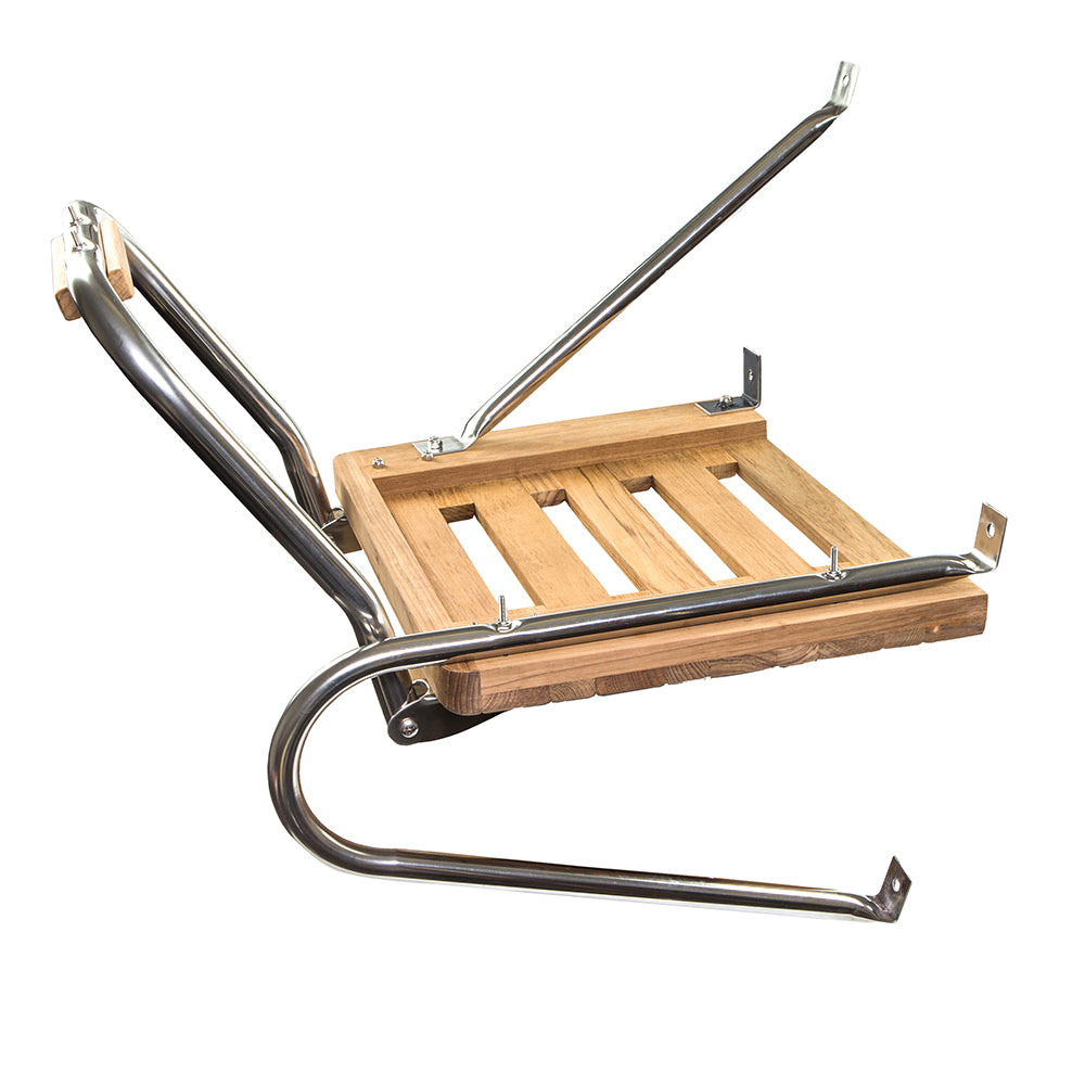 Whitecap Teak Swim Platform w/Ladder f/Outboard Motors 60902