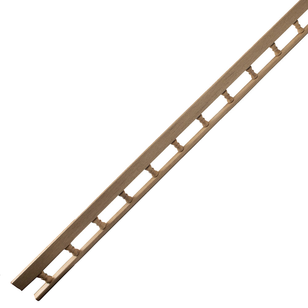 Whitecap Teak L-Type Pin Rail - 5' 60703