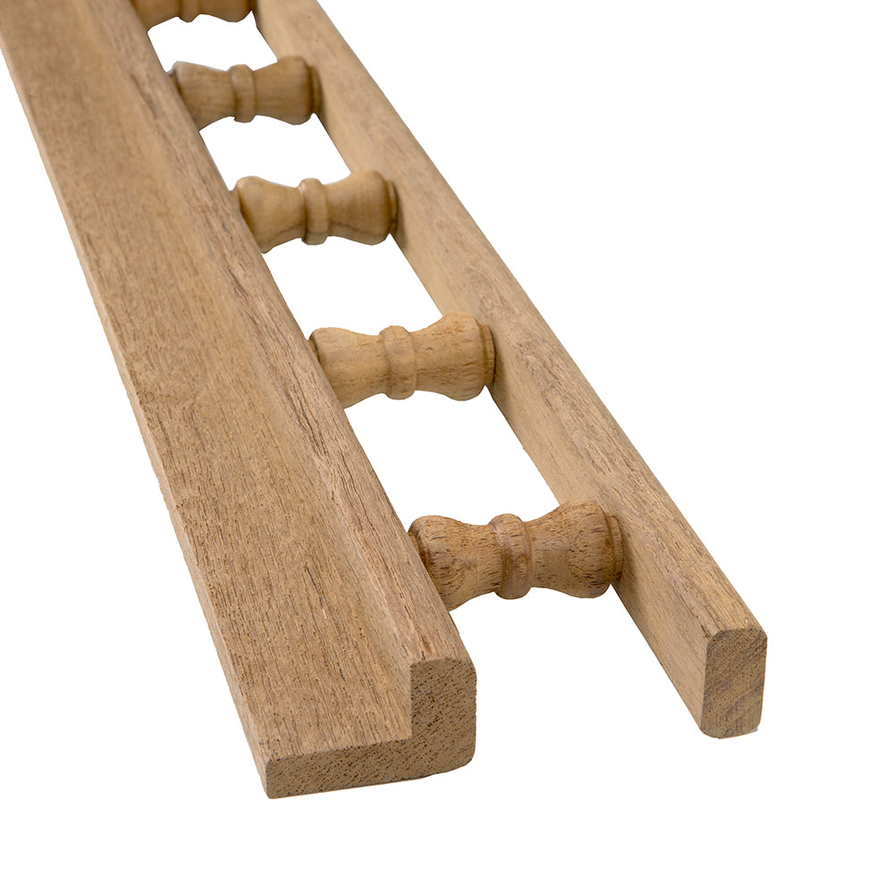 Whitecap Teak L-Type Pin Rail - 5' 60703