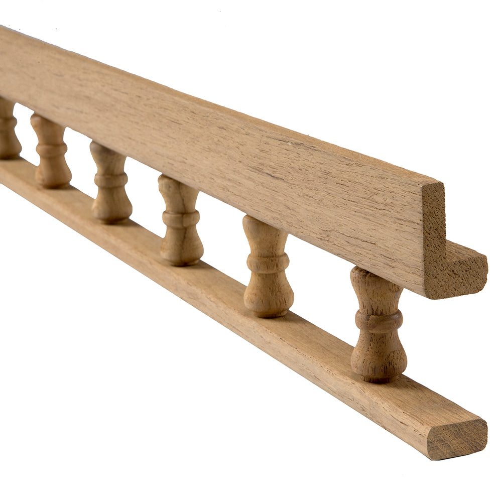 Whitecap Teak L-Type Pin Rail - 5' 60703