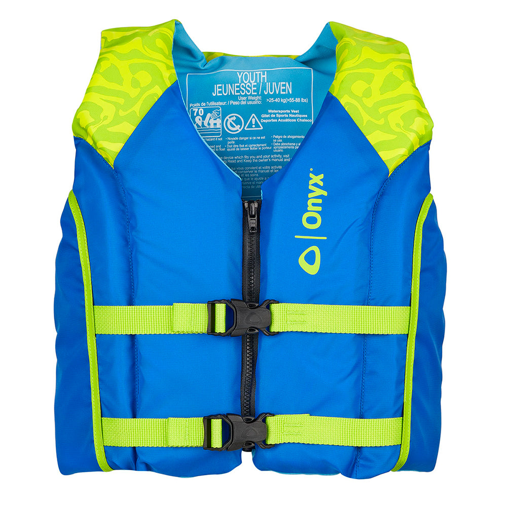 Onyx Shoal All Adventure Youth Paddle & Water Sports Life Jacket - Green 121000-400-002-21