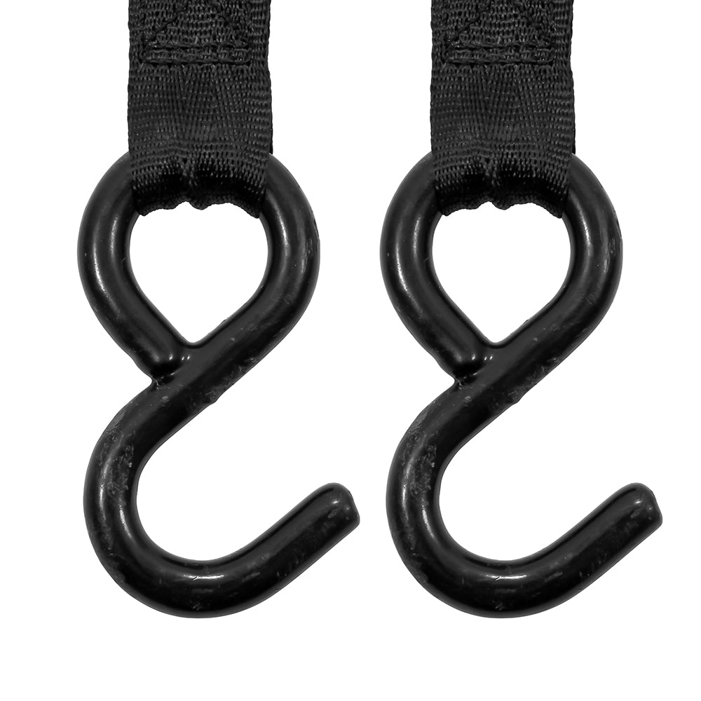 Camco Retractable Tie Down Straps - 2" Width 5.5' Bolt On 50030