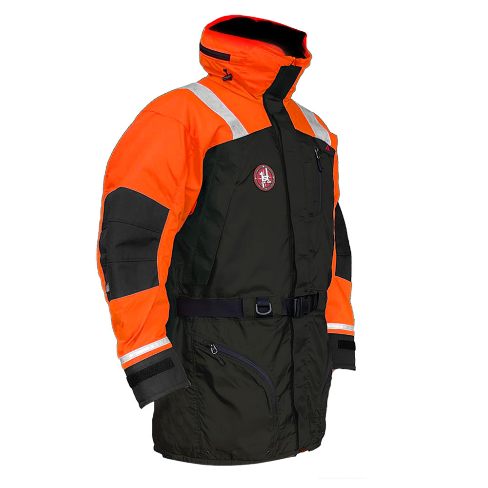 First Watch AC-1100 Flotation Coat - Hi-Vis Orange/Black - Small AC-1100-OB-S