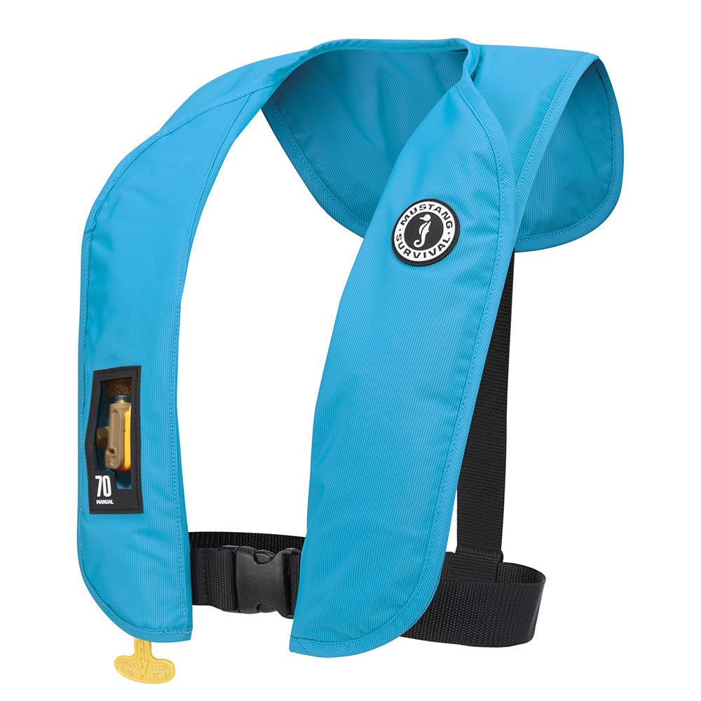 Mustang MIT 70 Manual Inflatable PFD - Azure (Blue) MD4041-268-0-202