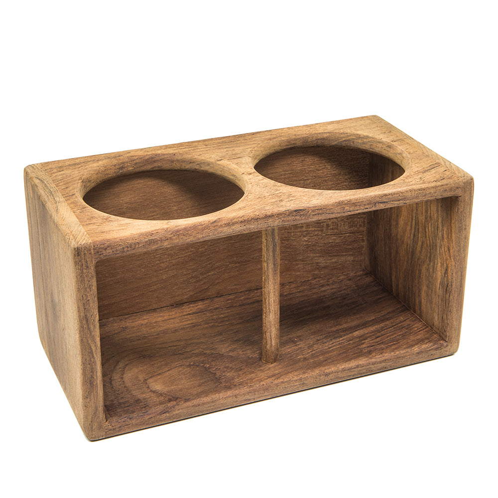 Whitecap Teak 2-Drink Rack 62610