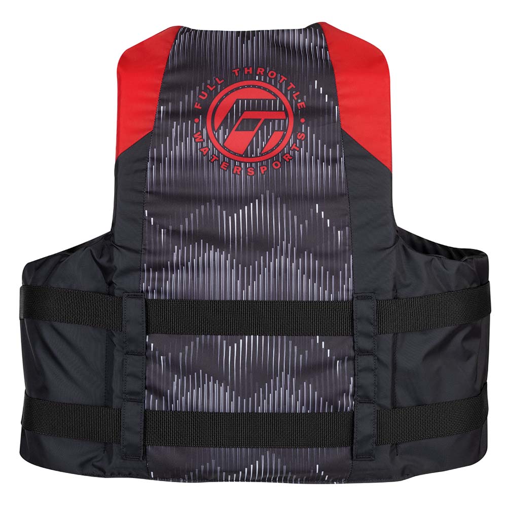 Full Throttle Adult Nylon Life Jacket - L/XL - Red/Black 112200-100-050-22