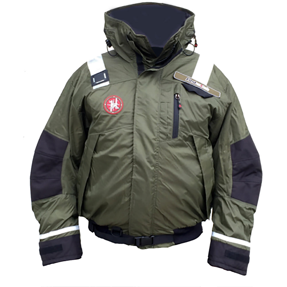 First Watch AB-1100 Flotation Bomber Jacket - Green - XL AB-1100-PRO-GN-XL