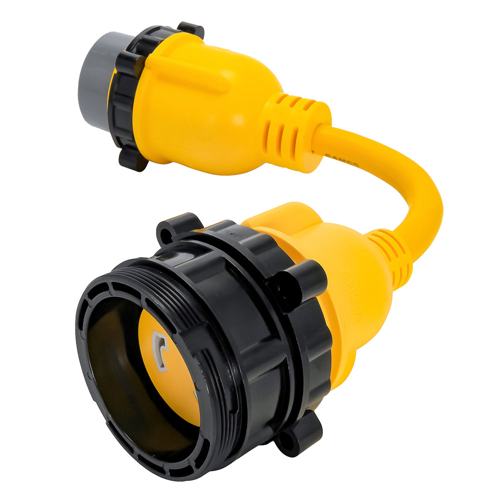 Camco 50AM/30AF Power Grip Marine 12" Locking Adapter - M-Lock/F-Locking Adapter 55625