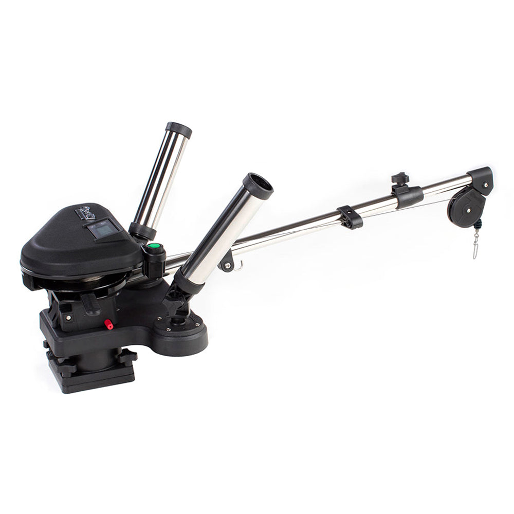 Scotty 2116 HP Depthpower Electric Downrigger 60" SS Telescoping Boom w/ Swivel Base - Dual Rod Holder 2116