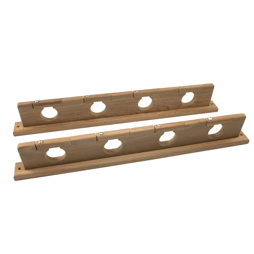 Whitecap Teak Lock-In Four-Rod Storage Rack 60620