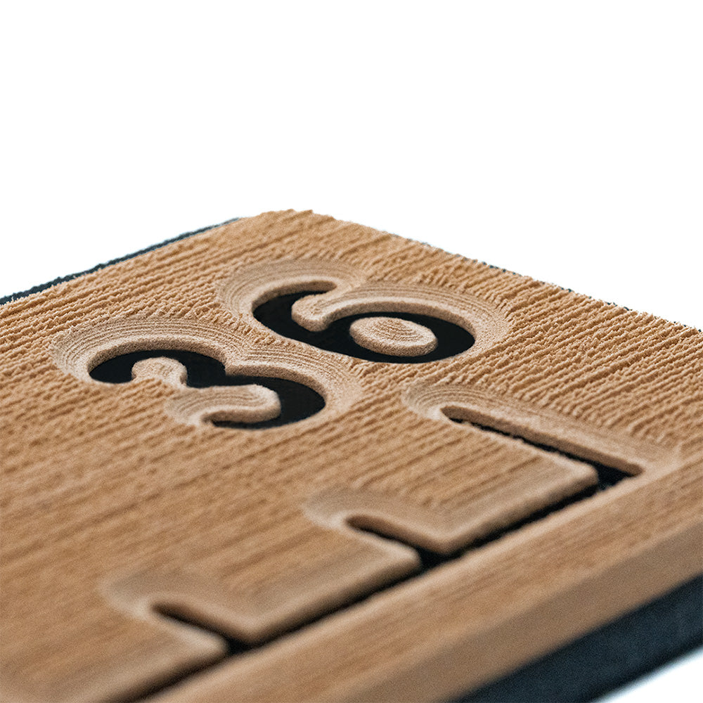 SeaDek 36" Routed Ruler - 6mm - Brushed Texture - Mocha/Black 53583-80093