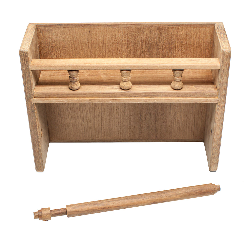 Whitecap Teak Paper Towel Holder w/Spice Rack 62446