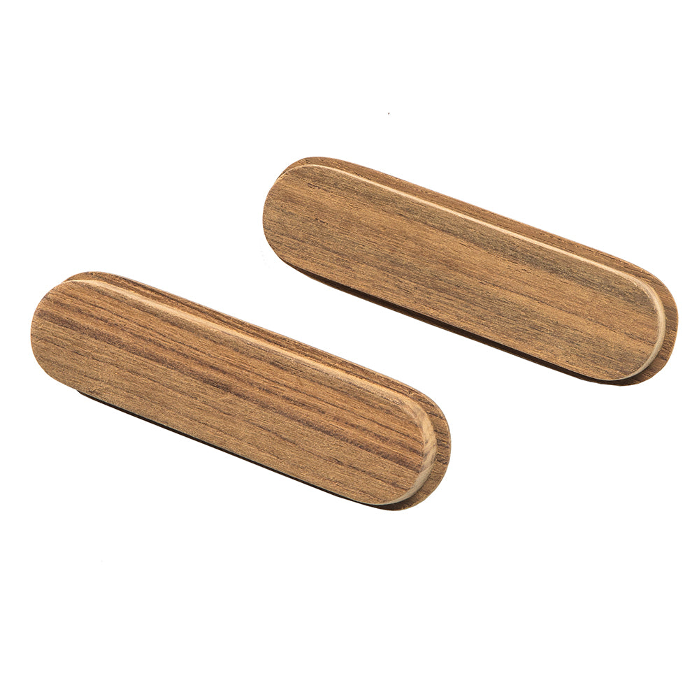Whitecap Teak Oblong Drawer Pull - 4-1/16"L - 2 Pack 60124-A