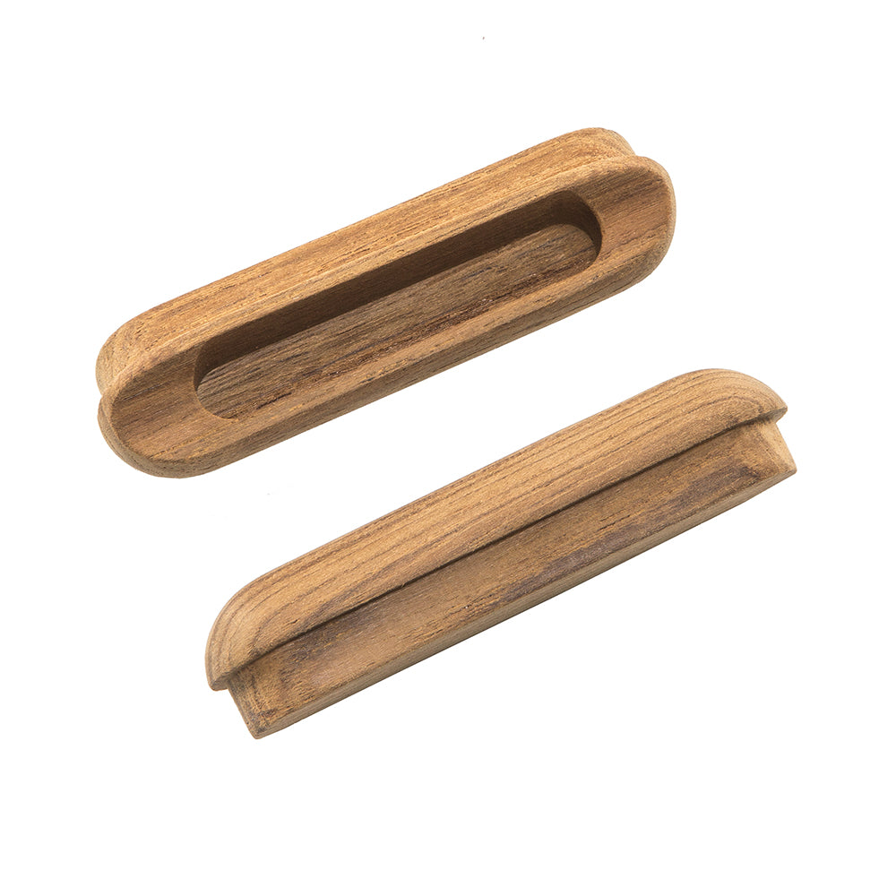 Whitecap Teak Oblong Drawer Pull - 4-1/16"L - 2 Pack 60124-A