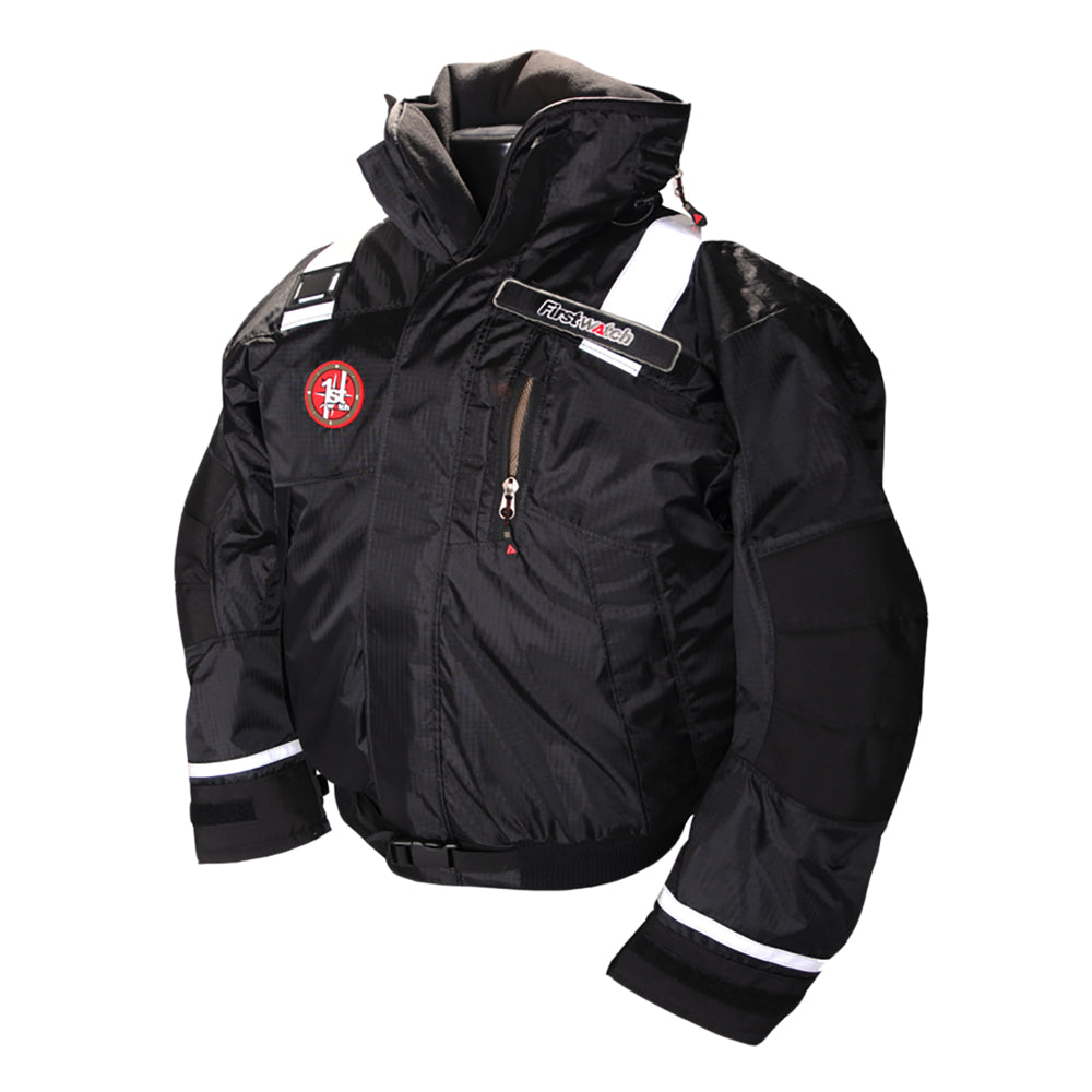 First Watch AB-1100 Flotation Bomber Jacket - Black - Medium AB-1100-PRO-BK-M