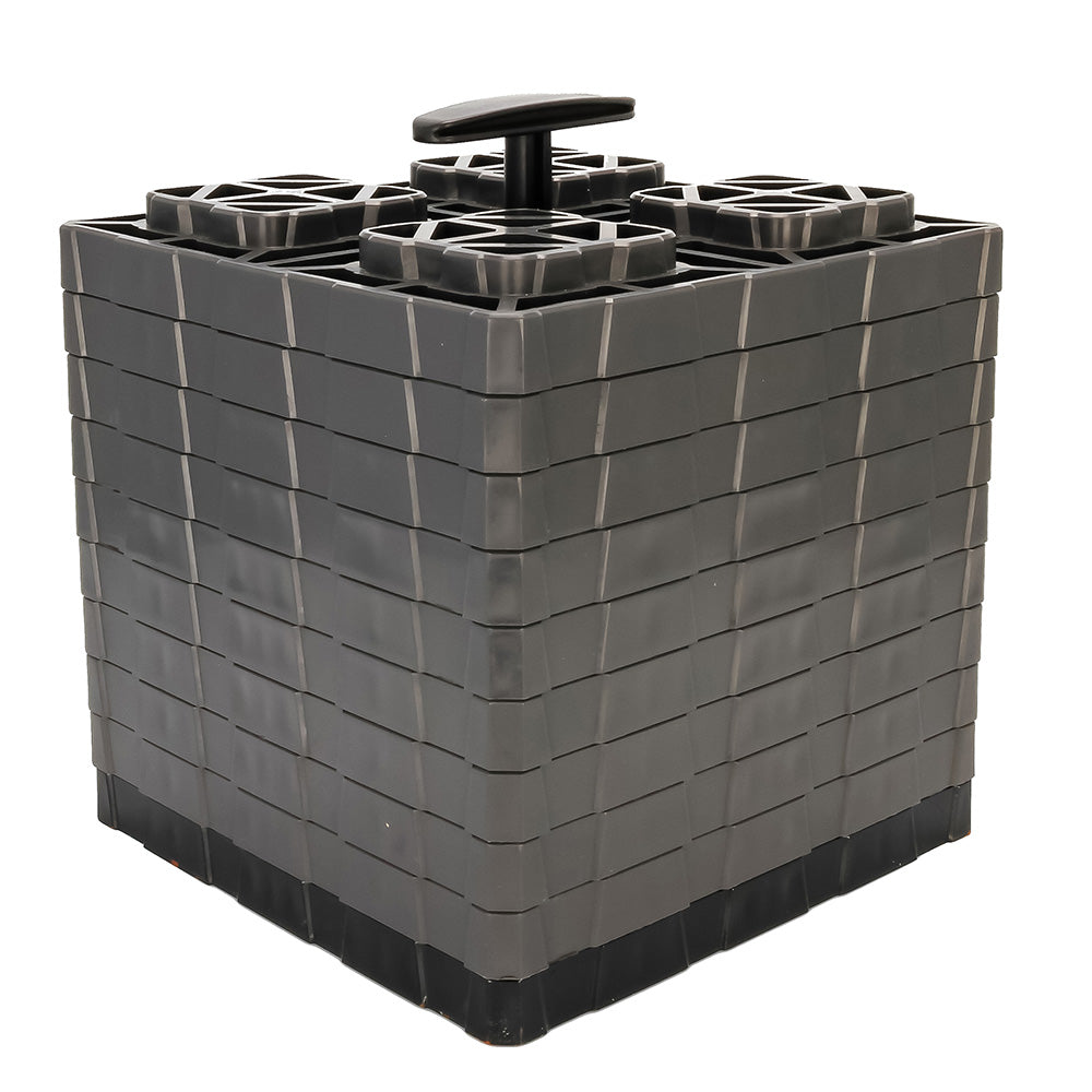 Camco FasTen Leveling Blocks XL w/T-Handle - 2x2 - Grey *10-Pack 44527