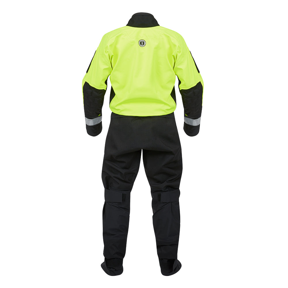 Mustang Sentinel™ Series Water Rescue Dry Suit - Fluorescent Yellow Green-Black - Large 2 Long MSD62403-251-L2L-101