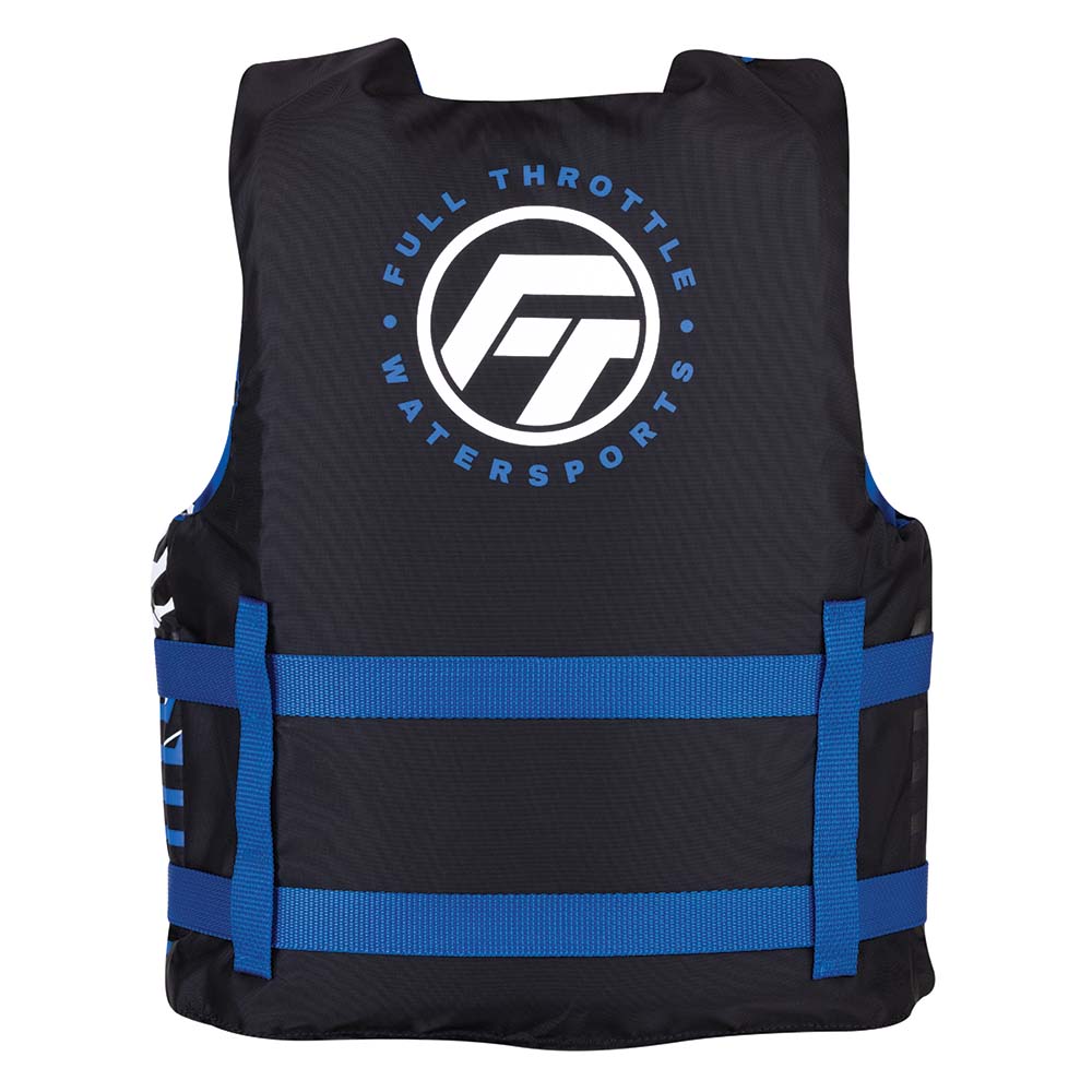 Full Throttle Youth Nylon Life Jacket - Blue/Black 112200-500-002-22