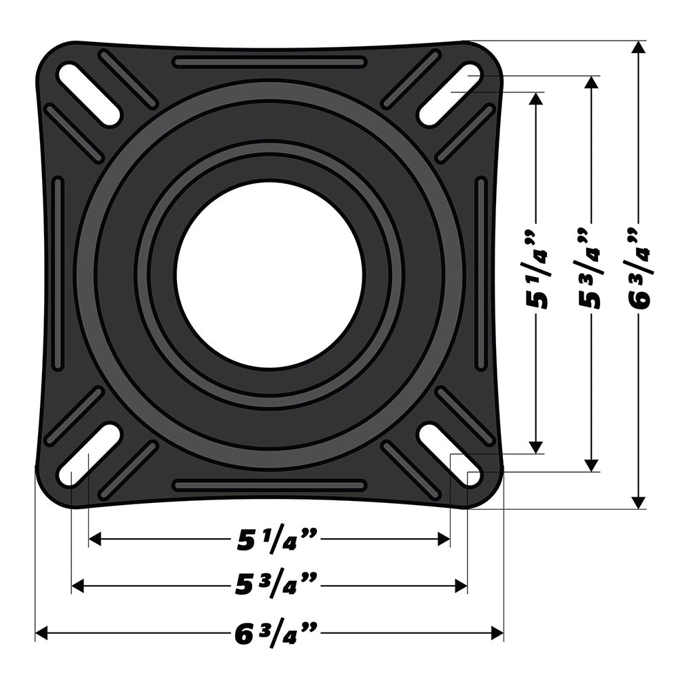 Wise 7" Boat Seat Swivel 8WD7S