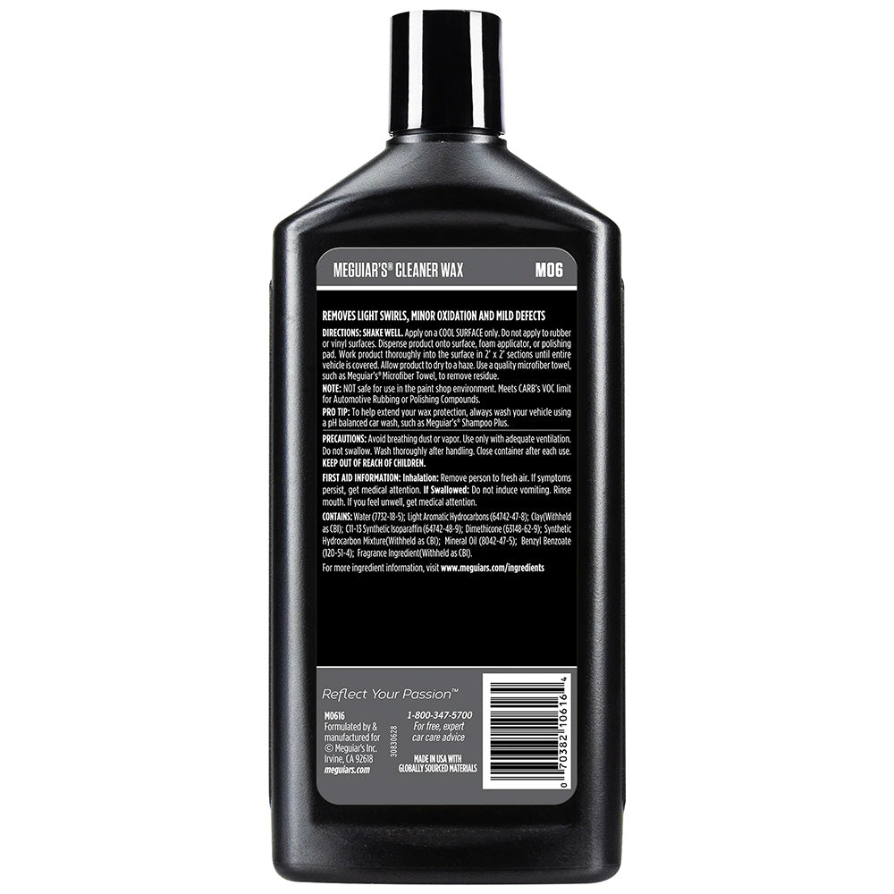 Meguiar's M6 Mirror Glaze® Cleaner Wax - 16oz M0616