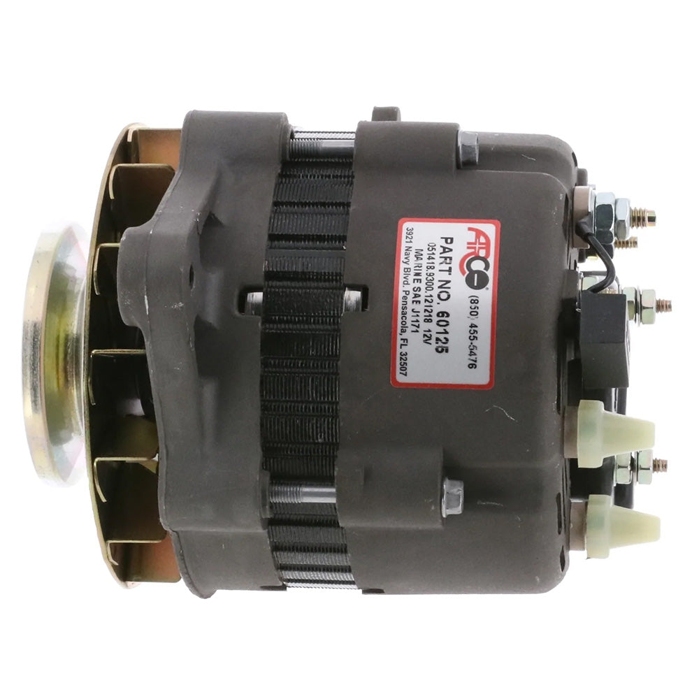ARCO Marine Premium Replacement Inboard Alternator w/Single Groove Pulley - 12V 55A 60125
