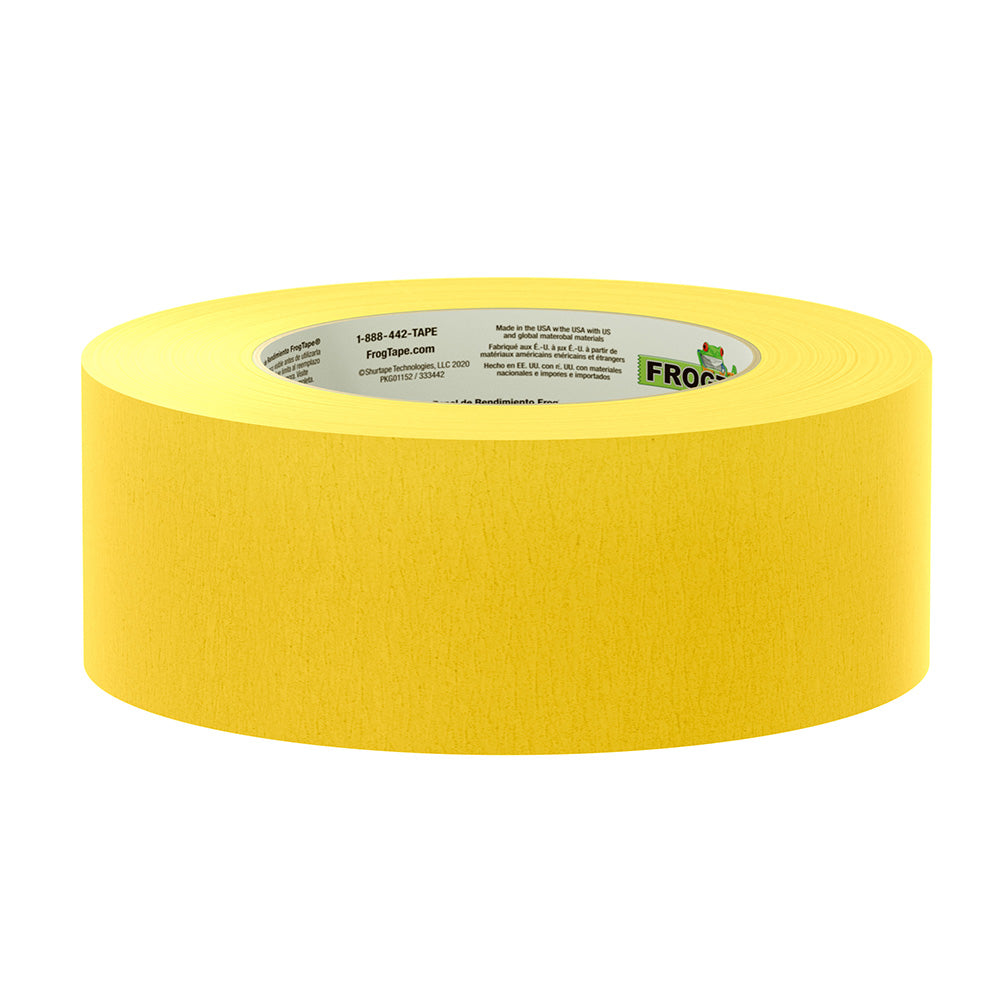 FrogTape CP 225 Medium-High Adhesion Masking Tape - 48MM x 55M x 3-Pack - Gold - Rated for 225°F 105322