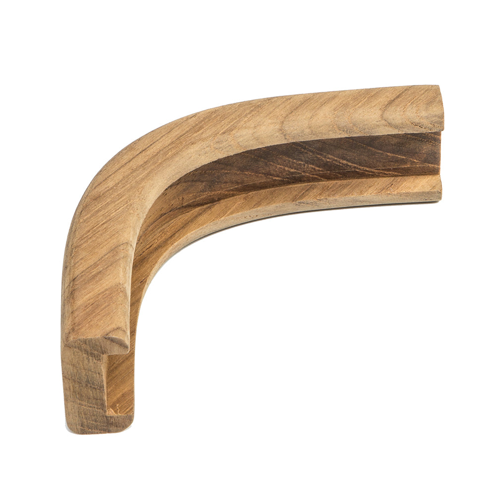 Whitecap Teak Track Outside Corner Molding - 3/4" 60827
