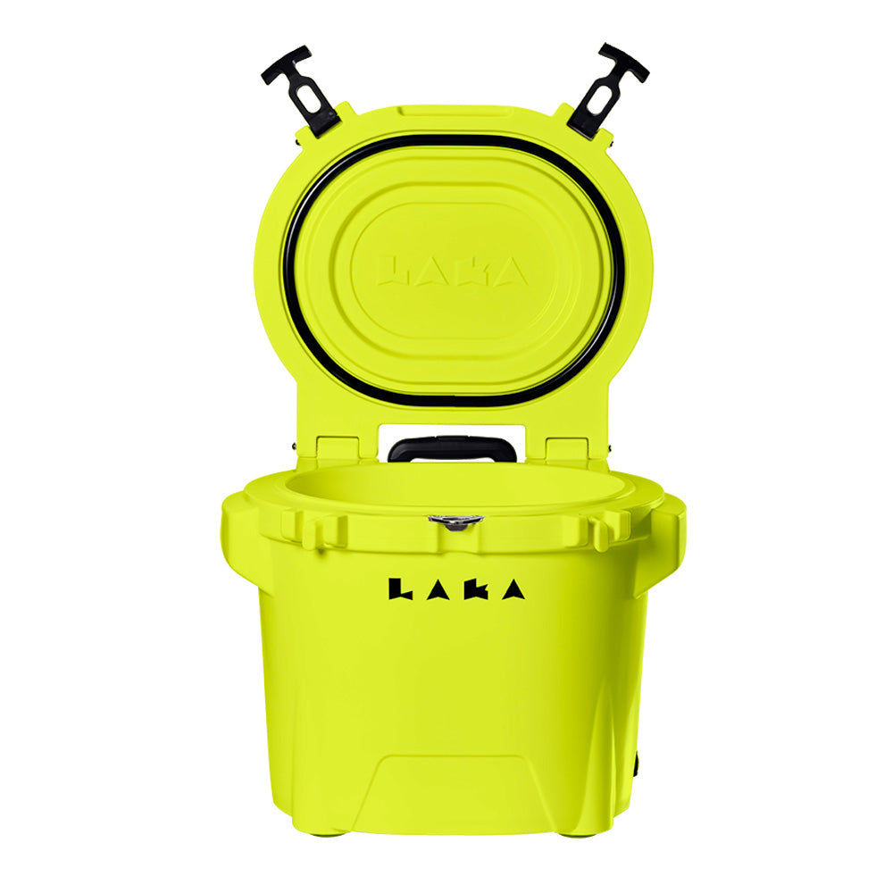 LAKA Coolers 30 Qt Cooler w/Telescoping Handle & Wheels - Yellow 1087