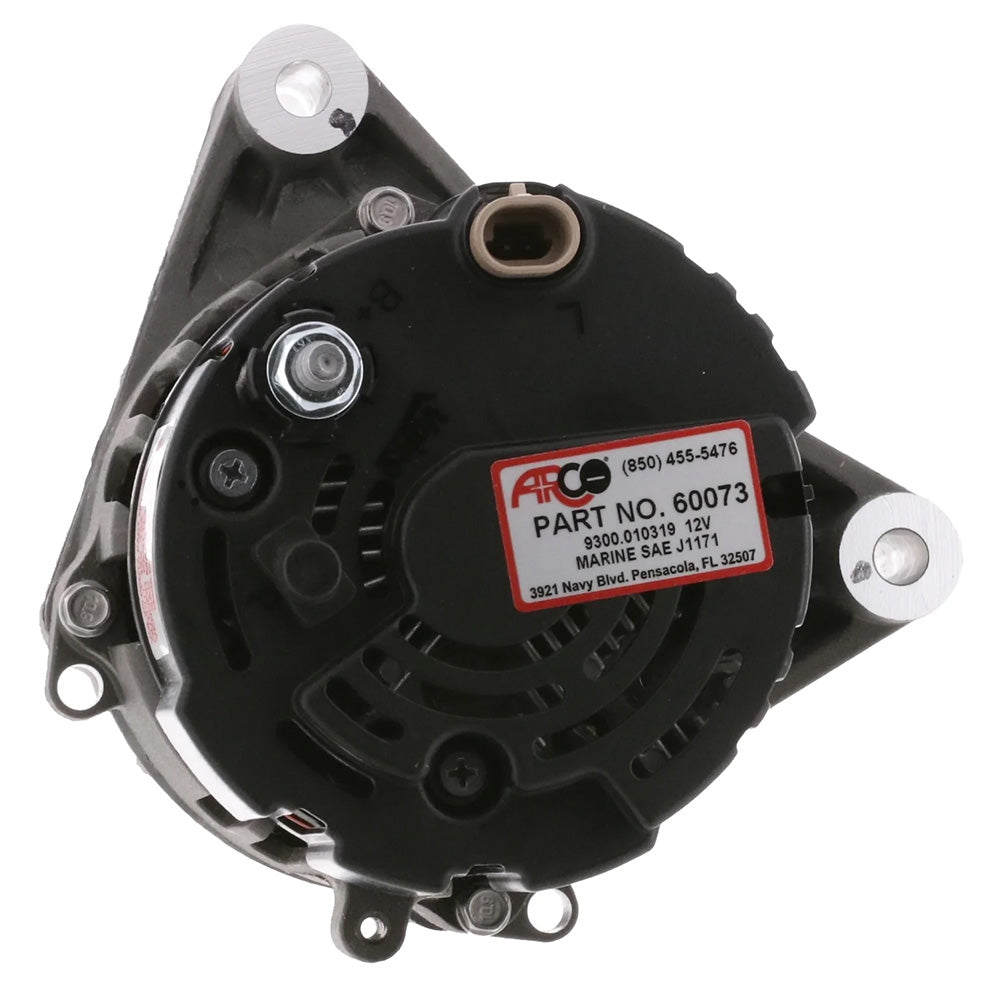 ARCO Marine Premium Replacement Inboard Alternator w/55mm Multi-Groove Pulley - 12V 65A 60073