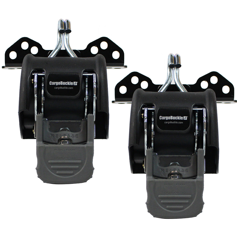 CargoBuckle Universal Ladder Rack Tie-Down System - 2" Retractable Tie-Down - 1 Pair F153180