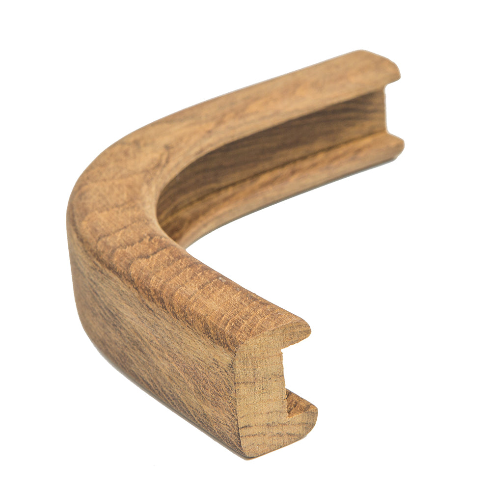 Whitecap Teak Track Outside Corner Molding - 1/2" 60823