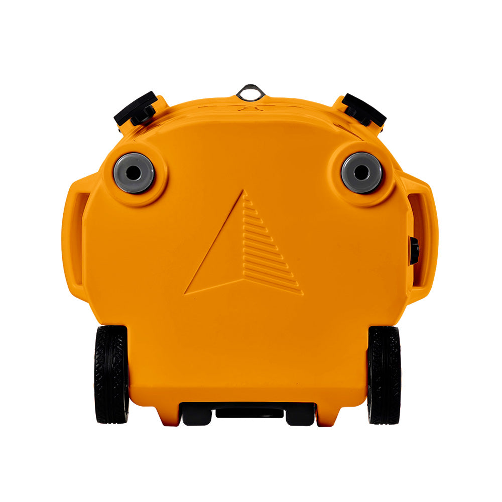 LAKA Coolers 30 Qt Cooler w/Telescoping Handle & Wheels - Orange 1086