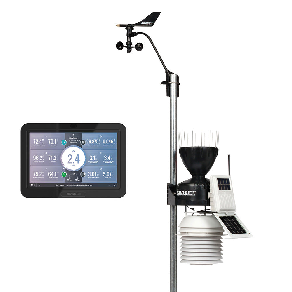 Davis Vantage Pro2 Wireless Weather Station w/WeatherLink Console & 24hr Fan Aspirated Radiation Shield 6253