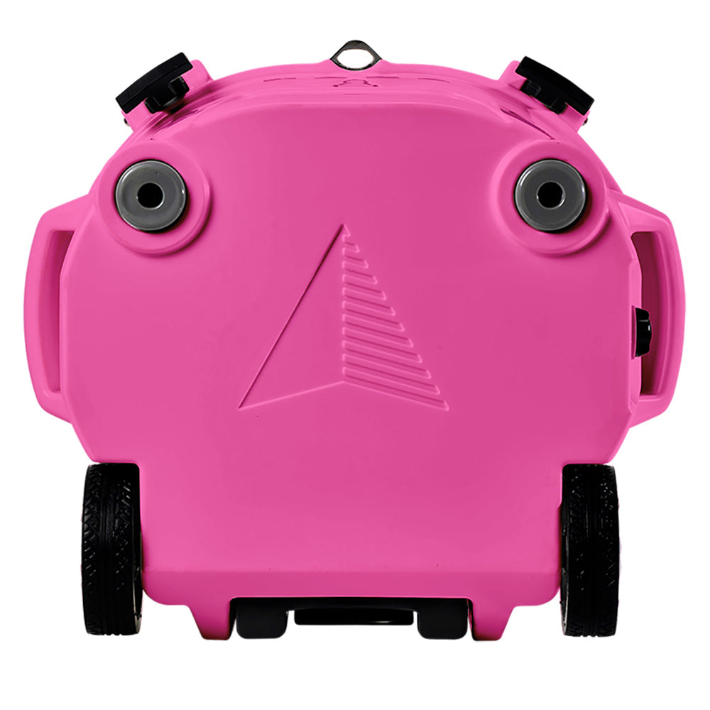 LAKA Coolers 30 Qt Cooler w/Telescoping Handle & Wheels - Pink 1081