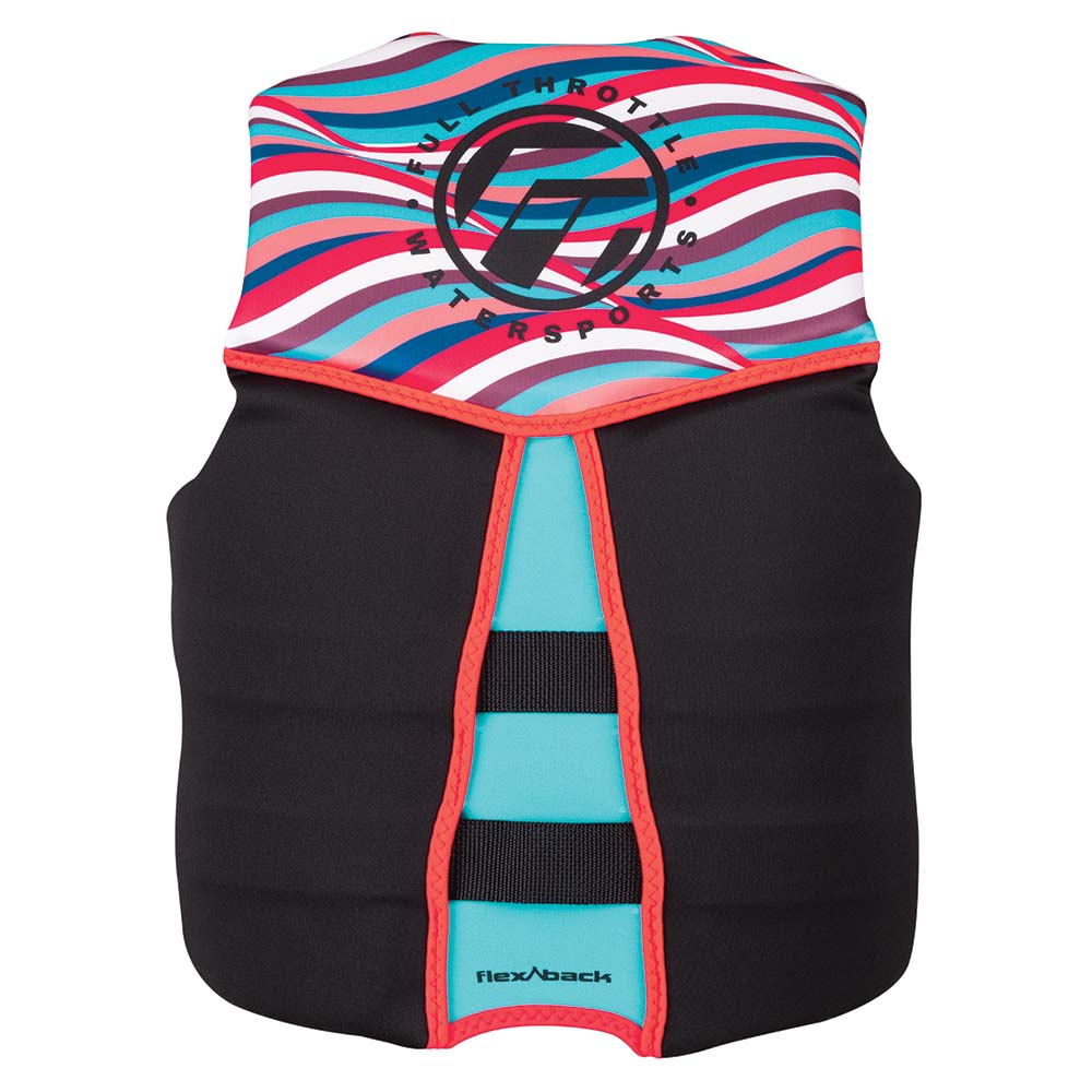 Full Throttle Women's Rapid-Dry Flex-Back Life Jacket - Women's M - Pink/Black 142500-105-830-22