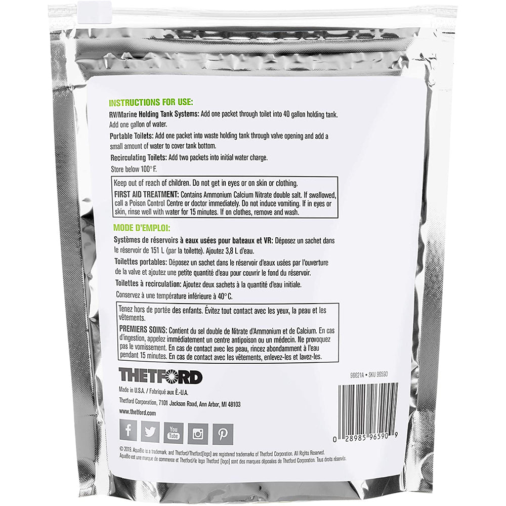 Thetford AquaBio - 16 Toss-Ins® Concentrate Packets 96590
