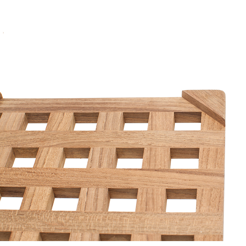 Whitecap Teak Large Square Trivet - 8" 62421