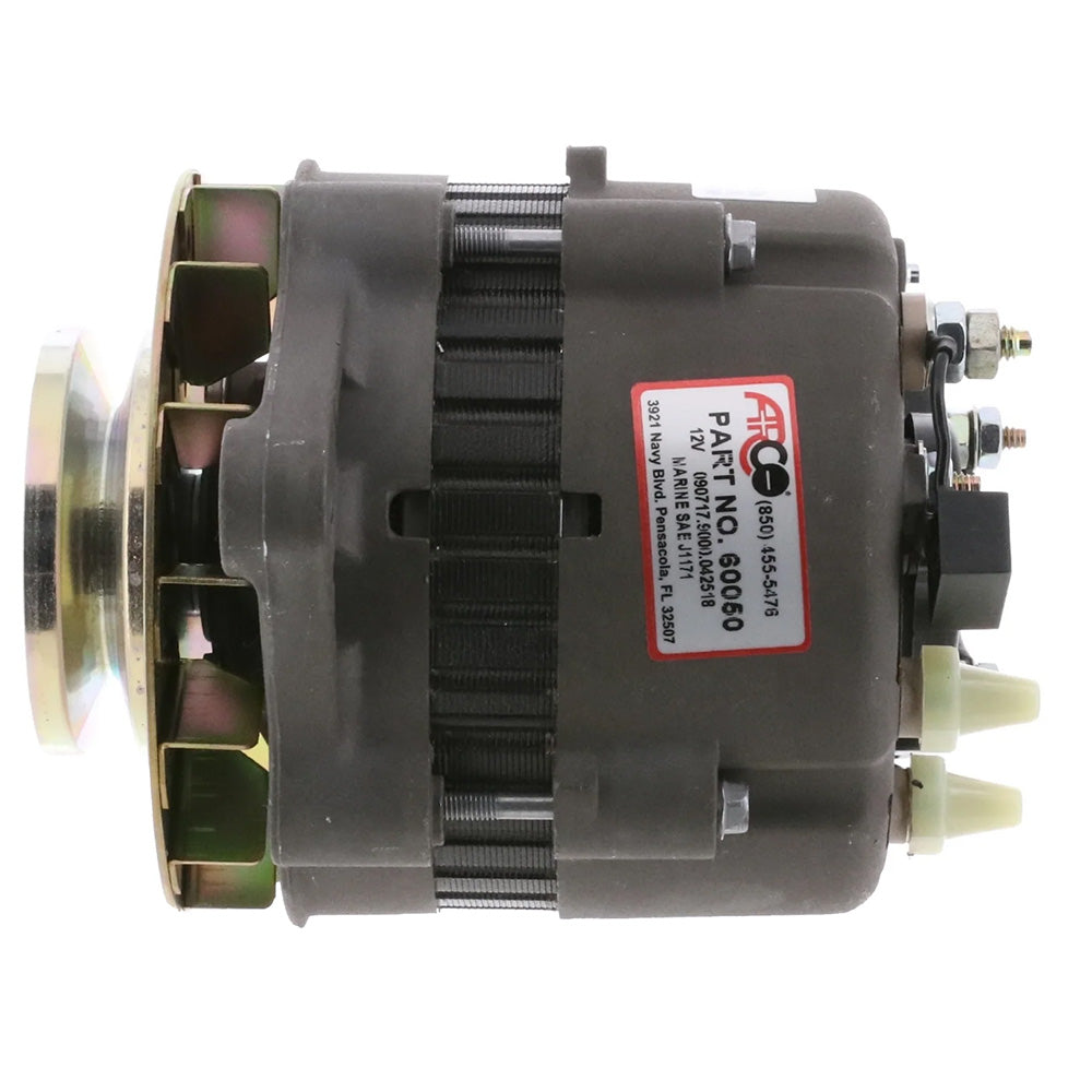ARCO Marine Premium Replacement Alternator w/Single Groove Pulley - 12V, 55A 60050