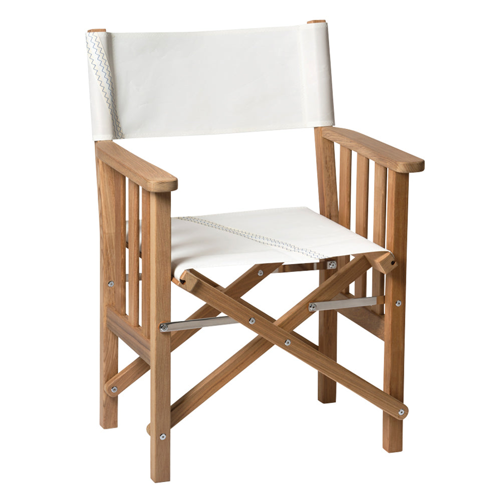 Whitecap Director's Chair II w/Sail Cloth Seating - Teak 61054