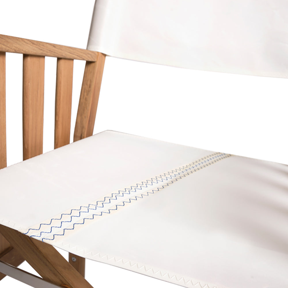 Whitecap Director's Chair II w/Sail Cloth Seating - Teak 61054