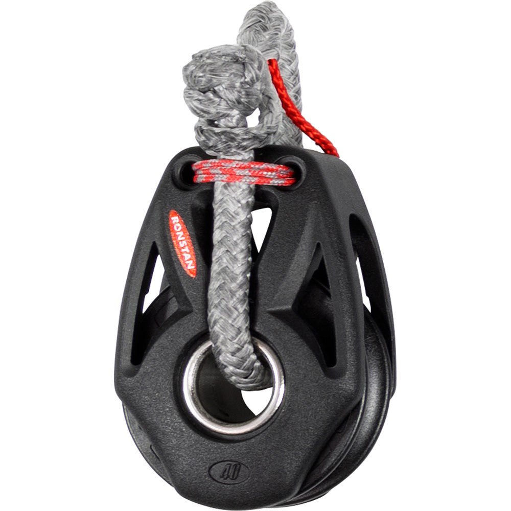 Ronstan Series 40 Orbit Single Rotating Snatch Block w/Becket & Lashing Option RF48109