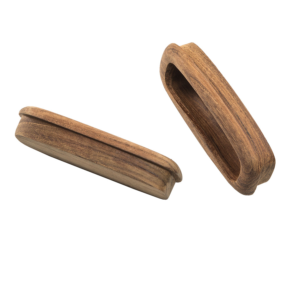 Whitecap Teak Rectangular Drawer Pull - 3-1/4"L - 2 Pack 60135-A