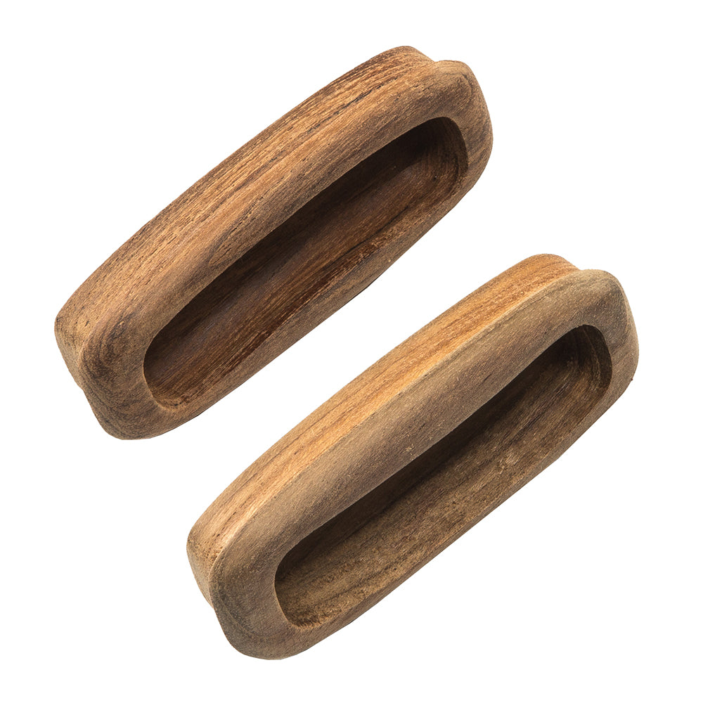 Whitecap Teak Rectangular Drawer Pull - 3-1/4"L - 2 Pack 60135-A