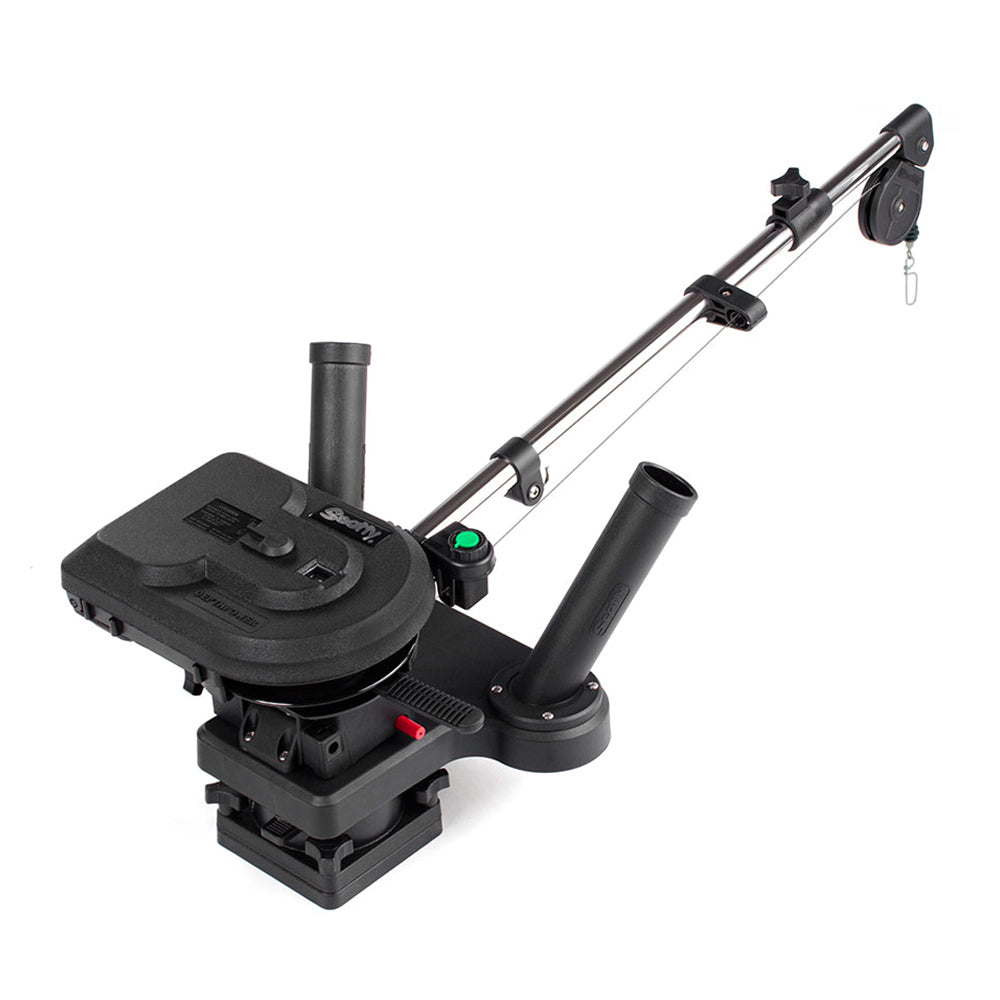 Scotty 1116 Propack 60" Telescoping Electric Downrigger w/ Dual Rod Holders and Swivel Base 1116