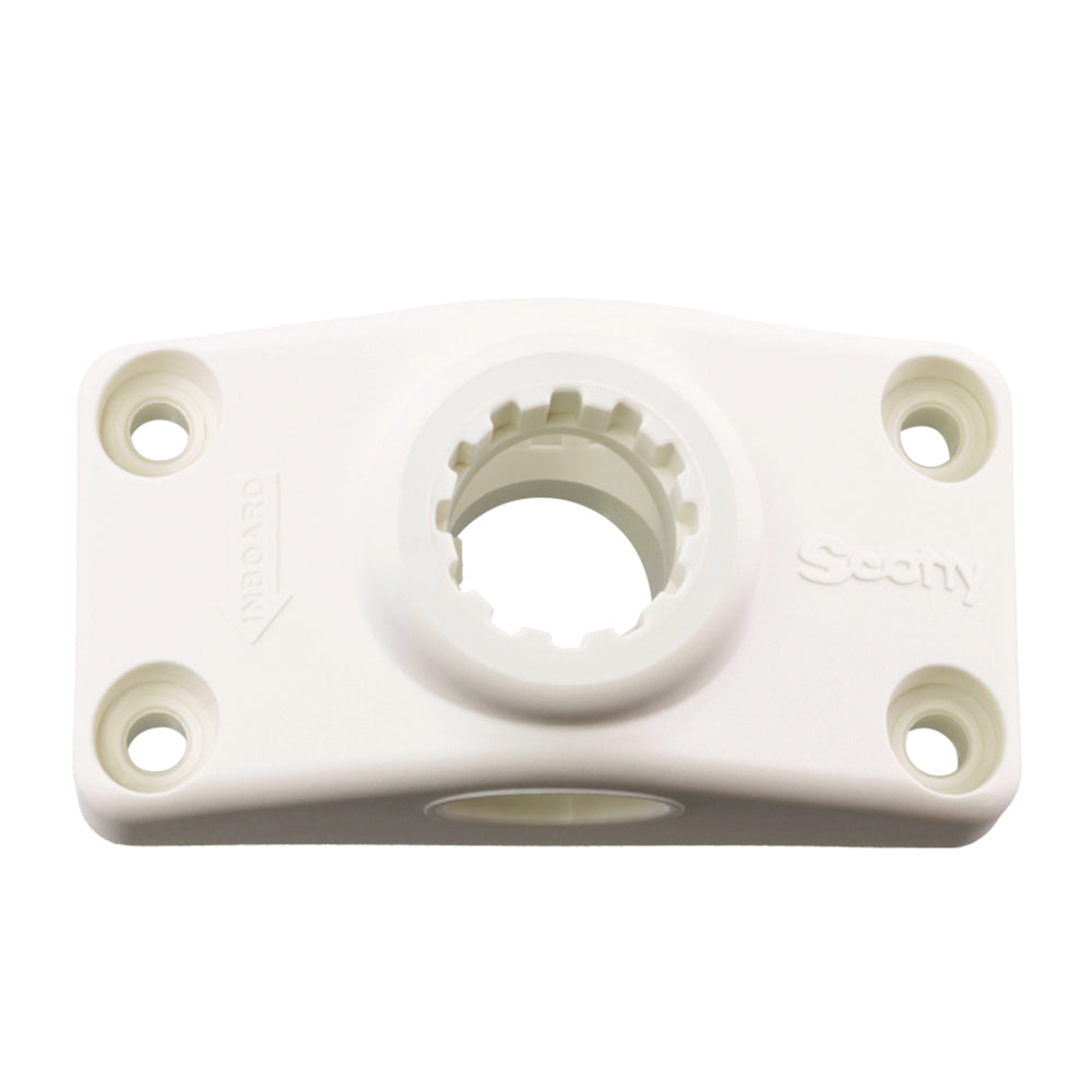 Scotty Combination Side / Deck Mount - White 241-WH