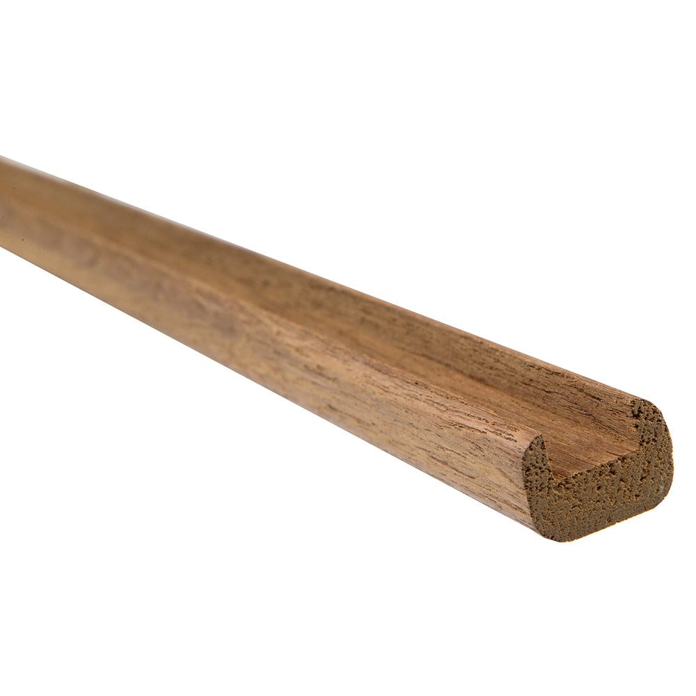 Whitecap Teak 1/2" Track Bulkhead Molding 60821