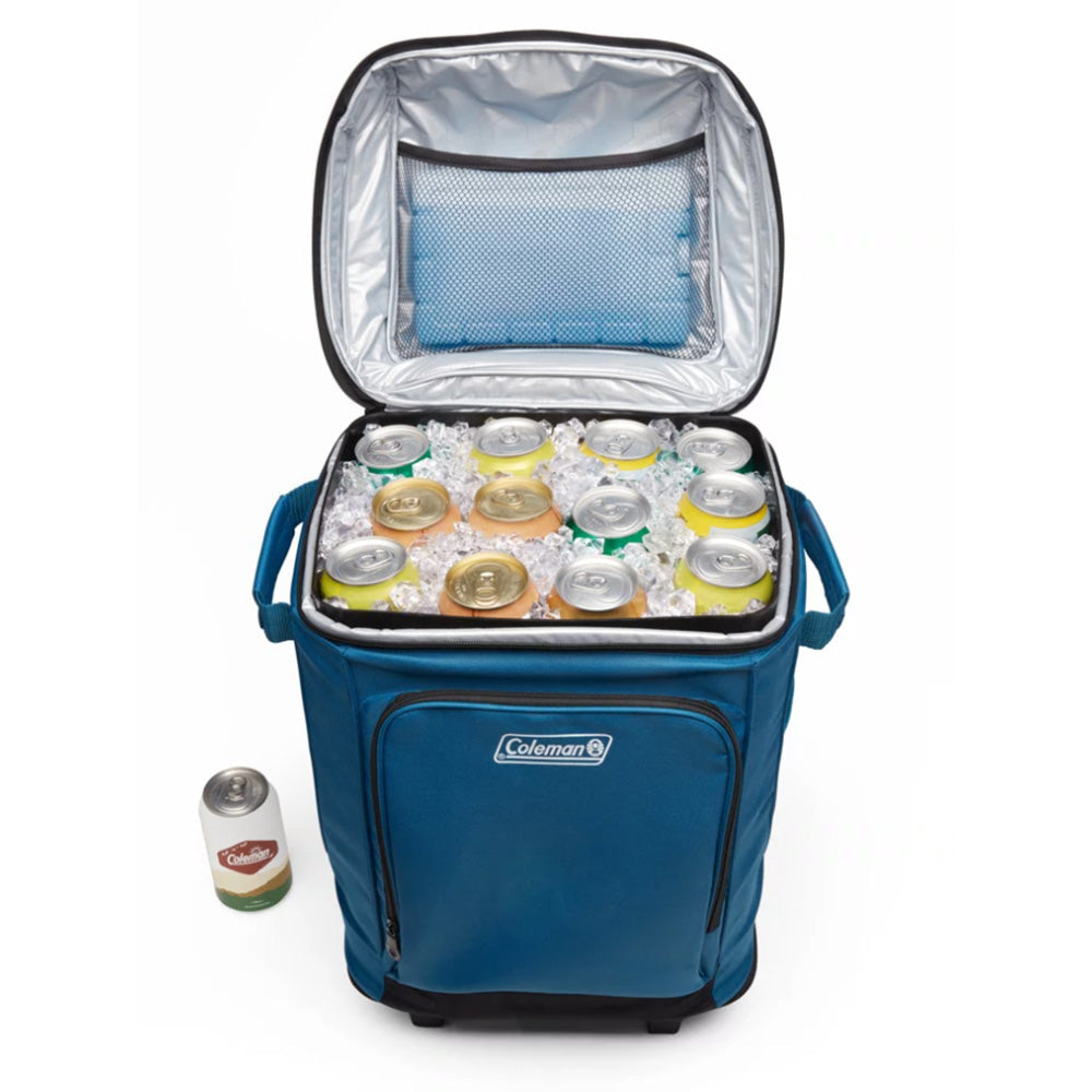 Coleman CHILLER™ 42-Can Soft-Sided Portable Cooler w/Wheels - Deep Ocean 2158120