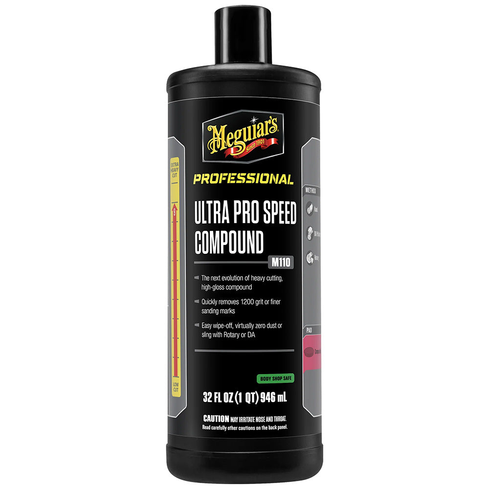Meguiar's Mirror Glaze Ultra Pro Speed Compound - Heavy Cut, High Gloss - 32oz M11032