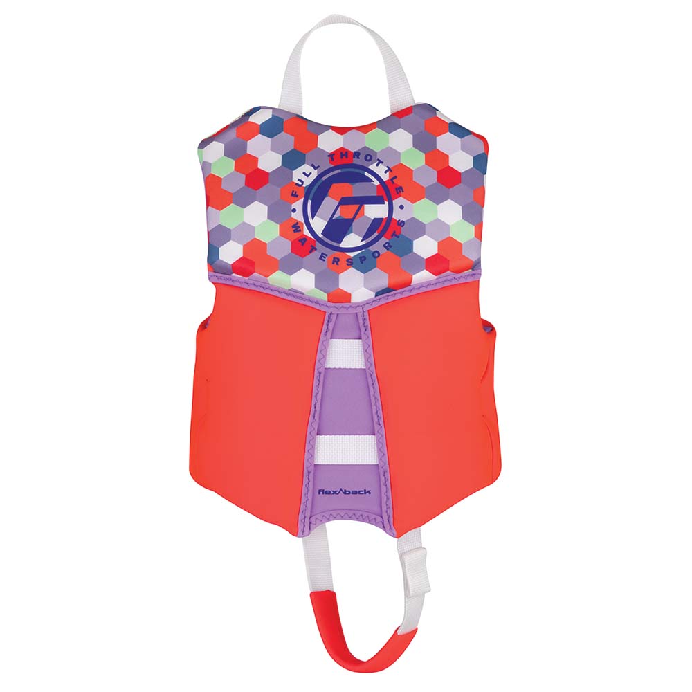 Full Throttle Child Rapid-Dry Flex-Back Life Jacket - Pink 142500-105-001-22