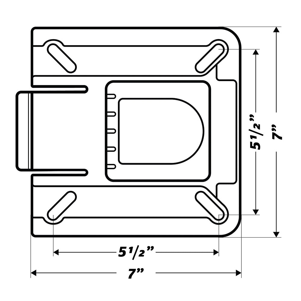Wise 7" Swivel w/Quick Release Bracket 8WD7SQR